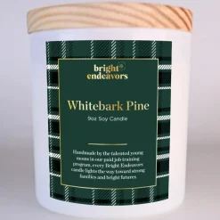 Sale Whitebark Pine Soy Candle Glass Candles
