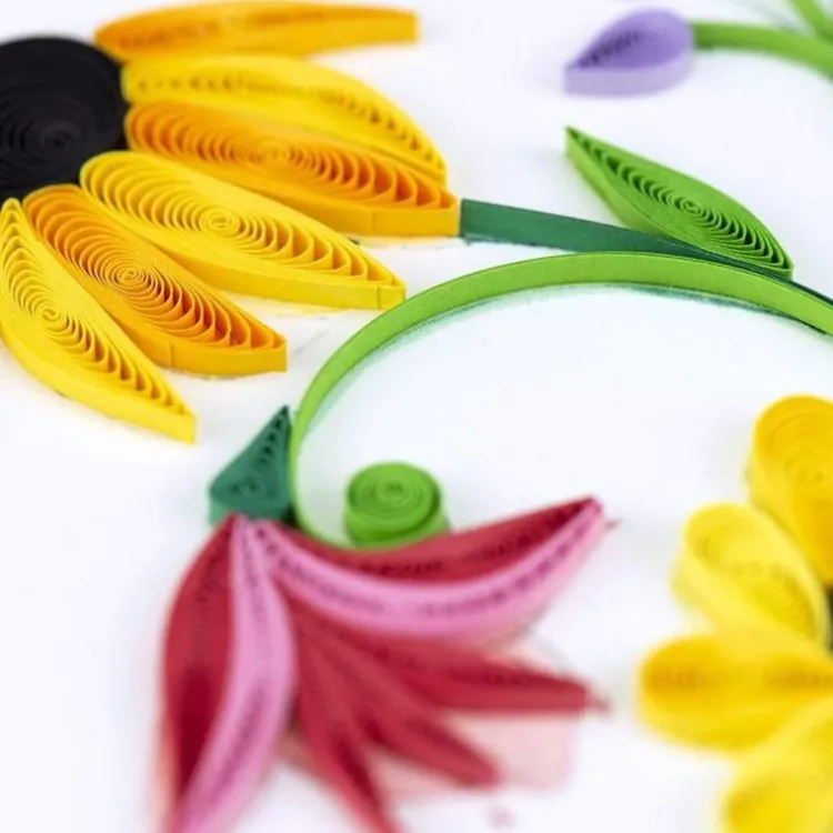 Fashion Wildflower Birthday Blooms Quilling Card Special Occasion Cards | Bird & Flower Cards