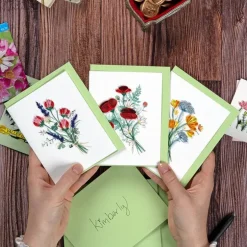Fashion Wildflowers Quilling Cards Boxed Set Bird & Flower Cards