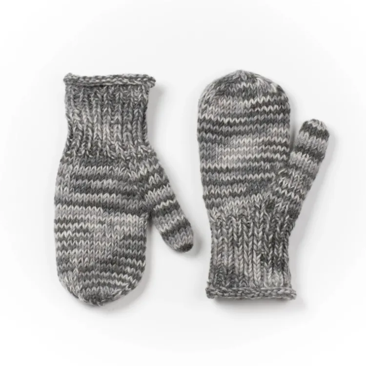 Hot Yoko Mittens Smoke Knitwear