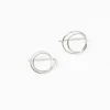 Fashion Zomi Open Circle Earrings Sterling Silver Earrings