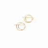 Hot Zomi Open Circle Earrings 14K Gold Earrings