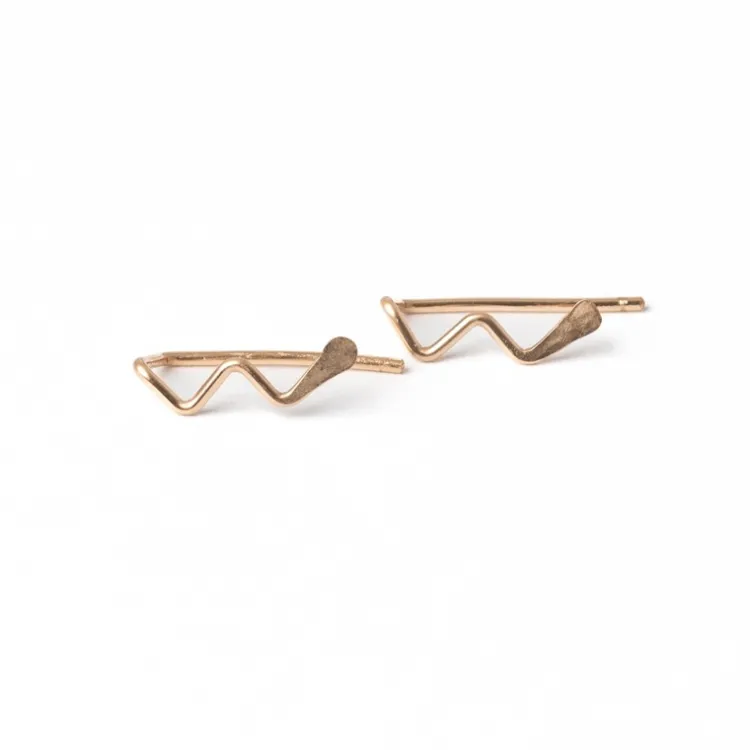 Hot Zun Zuunn Threaded Earrings 14K Gold Earrings